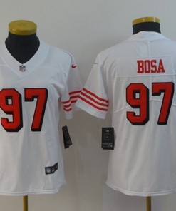 San Francisco 49ers Nick Bosa #97 2020 Nfl White Womens Jersey Jersey
