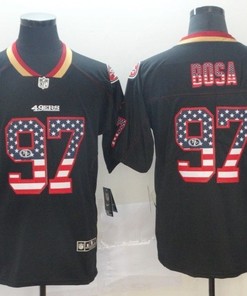 San Francisco 49ers Nick Bosa #97 American Flag 2020 Nfl Black Jersey Jersey