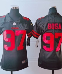 San Francisco 49ers Nick Bosa #97 Nfl 2020 Brown Womens Jersey