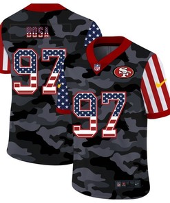 San Francisco 49ers Nick Bosa #97 Nfl 2020 Camo Black Jersey