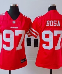 San Francisco 49ers Nick Bosa #97 Nfl 2020 Red Womens Jersey
