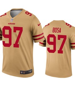 San Francisco 49ers Nick Bosa Gold Inverted Legend Jersey