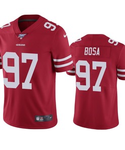 San Francisco 49ers Nick Bosa Scarlet 100th Season Vapor Limited Jersey