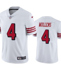 San Francisco 49ers Nick Mullens White Nike Color Rush Limited Jersey