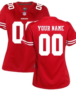 San Francisco 49ers Nike Womens Custom Game Jersey - Scarlet
