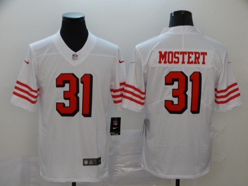 San Francisco 49ers Raheem Mostert #31 Nfl 2020 White Jersey