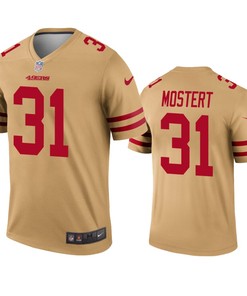 San Francisco 49ers Raheem Mostert Gold Inverted Legend Jersey