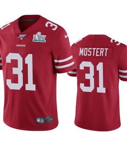 San Francisco 49ers Raheem Mostert Scarlet Super Bowl Liv Vapor Limited Jersey