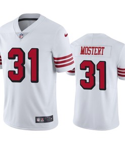 San Francisco 49ers Raheem Mostert White Nike Color Rush Limited Jersey