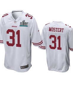 San Francisco 49ers Raheem Mostert White Super Bowl Liv Game Jersey