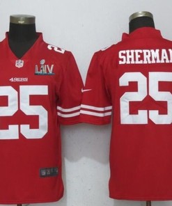 San Francisco 49ers Richard Sherman #25 2020 Nfl Red Jersey Jersey
