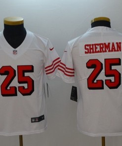 San Francisco 49ers Richard Sherman #25 2020 Nfl White Jersey Jersey