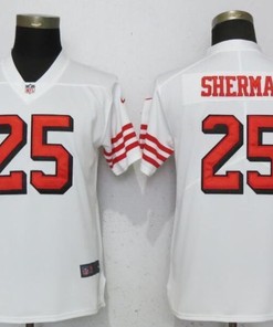 San Francisco 49ers Richard Sherman #25 2020 Nfl White Jersey Jersey