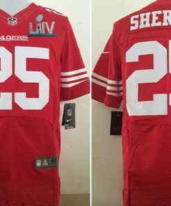 San Francisco 49ers Richard Sherman #25 Super Bowl Liv 2020 Nfl Red Jersey Jersey