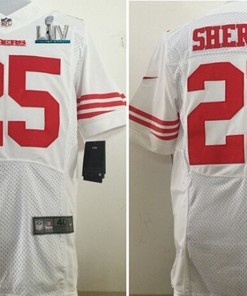 San Francisco 49ers Richard Sherman #25 Super Bowl Liv 2020 Nfl White Jersey Jersey