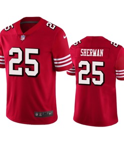 San Francisco 49ers Richard Sherman Red Vapor Limited Jersey