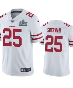 San Francisco 49ers Richard Sherman White Super Bowl Liv Vapor Limited Jersey