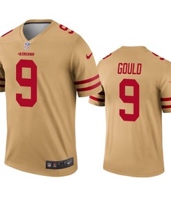 San Francisco 49ers Robbie Gould Gold Inverted Legend Jersey