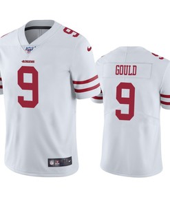 San Francisco 49ers Robbie Gould White 100th Season Vapor Limited Jersey