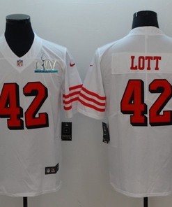 San Francisco 49ers Ronnie Lott # 42 2020 Nfl White Jersey Jersey