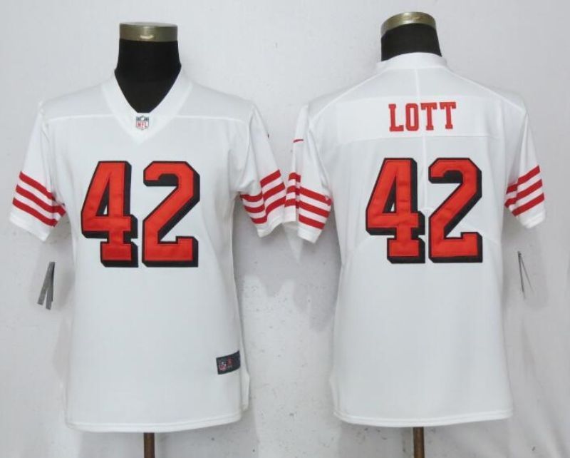 San Francisco 49ers Ronnie Lott # 42 2020 Nfl White Jersey Jersey