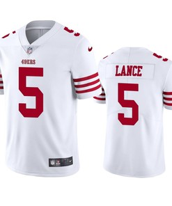 San Francisco 49ers Trey Lance 5 2022-23 Vapor Limited White Jersey - Men's