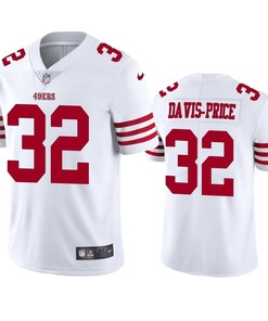 San Francisco 49ers Tyrion Davis-Price 32 White Vapor Limited Jersey