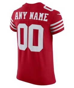 San Francisco 49ers Vapor Elite Custom Jersey - Scarlet