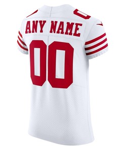 San Francisco 49ers Vapor Elite Custom Jersey - White