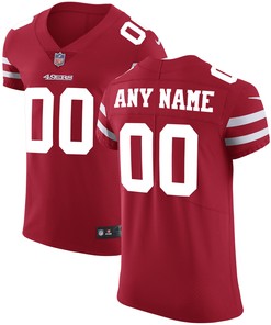 San Francisco 49ers Vapor Untouchable Custom Elite Jersey - Scarlet Custom Jerseys Nfl