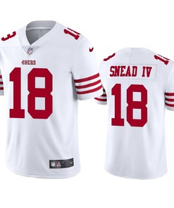 San Francisco 49ers Willie Snead IV 18 White Vapor Limited Jersey