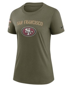 San Francisco 49ers Women's 2022 Salute To Service Legend T-Shirt - Olive