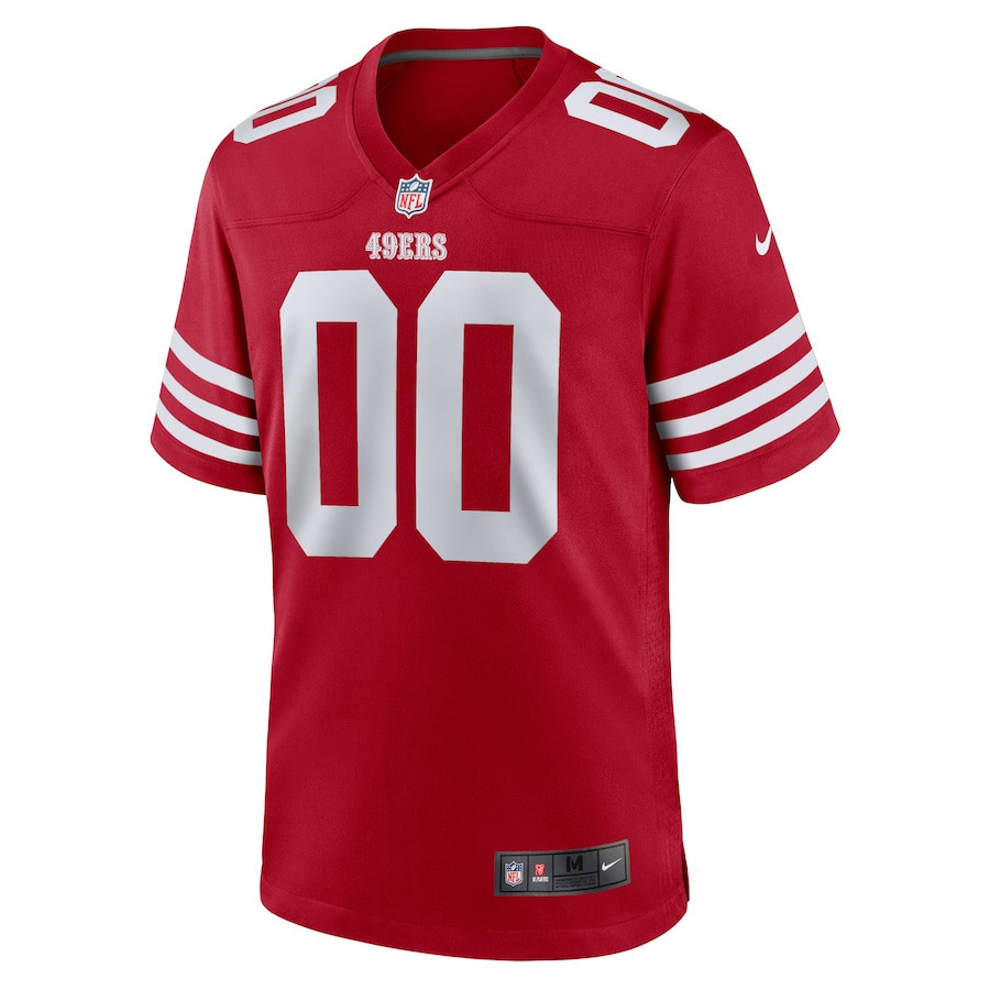 San Francisco 49ers Youth Game Custom 00 Jersey - Scarlet