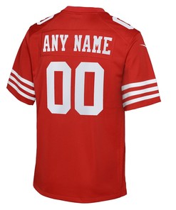 San Francisco 49ers Youth Game Custom 00 Jersey - Scarlet
