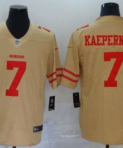 San Francisco Colin Kaepernick #7 2020 Nfl Gold Jersey Jersey