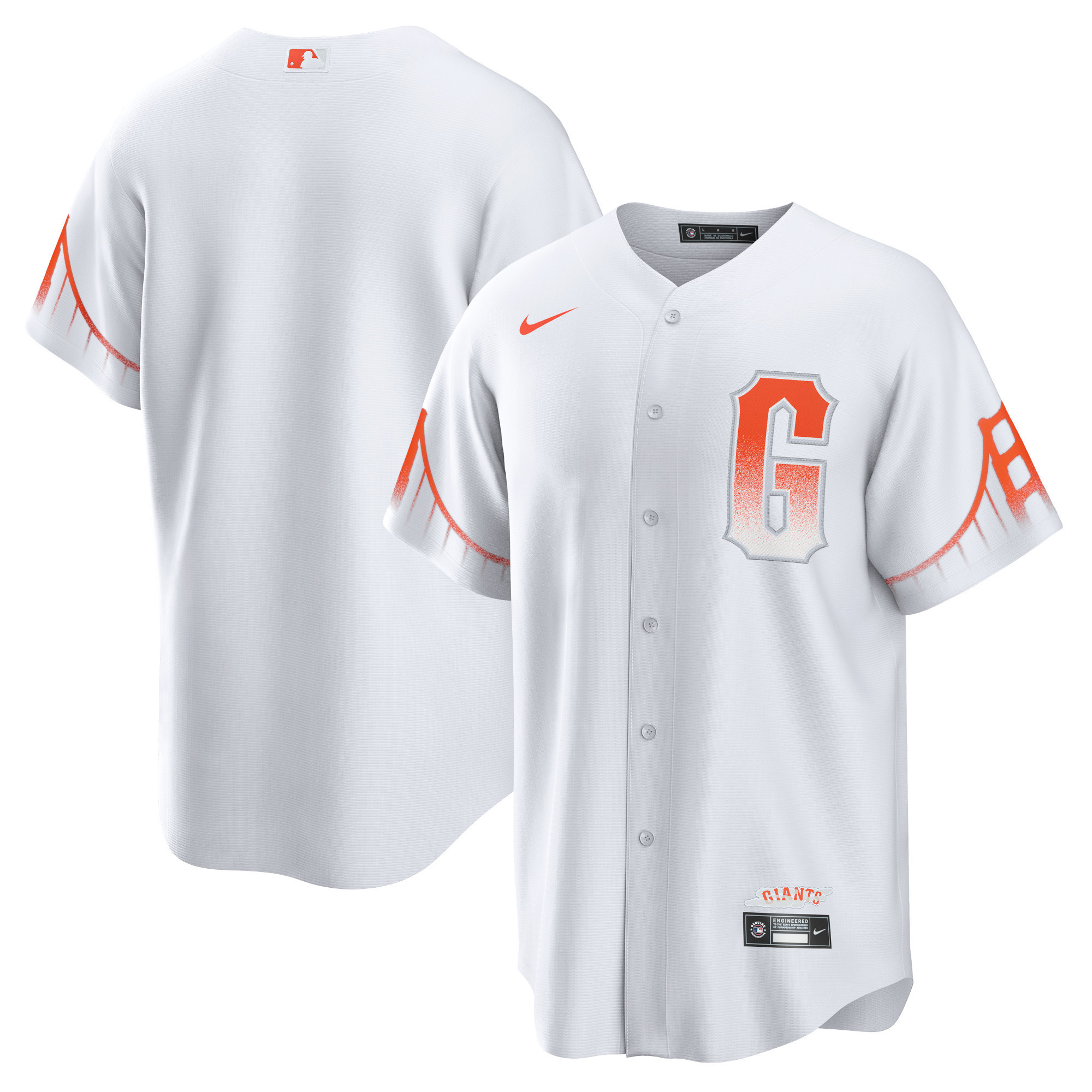 San Francisco Giants 2021 City Connect Replica Jersey - White Mlb