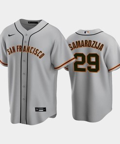 San Francisco Giants 29 Jeff Samardzija Gray Road Jersey
