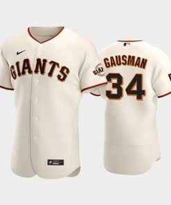 San Francisco Giants 34 Kevin Gausman Cream Home Jersey