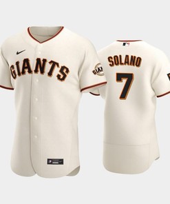 San Francisco Giants 7 Donovan Solano Cream Home Jersey