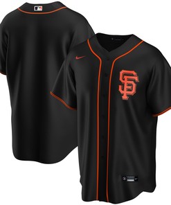San Francisco Giants Alternate Replica Team Jersey - Black Mlb