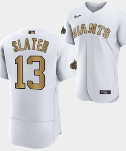 San Francisco Giants Austin Slater 13 2022-23 All-Star White Jersey Men