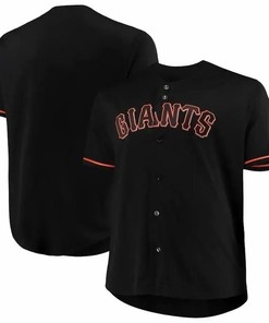 San Francisco Giants Big And Tall Pop Fashion Jersey - Black