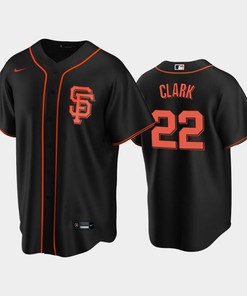 San Francisco Giants Black Alternate 22 Will Clark Jersey