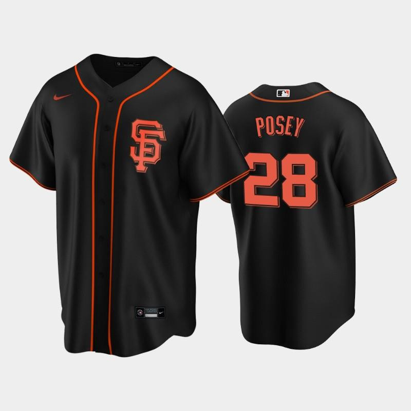 San Francisco Giants Black Alternate 28 Buster Posey Jersey