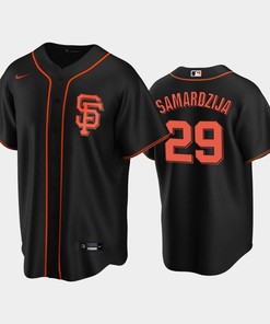 San Francisco Giants Black Alternate 29 Jeff Samardzija Jersey