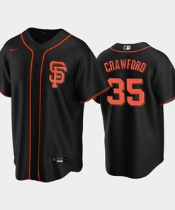 San Francisco Giants Black Alternate 35 Brandon Crawford Jersey