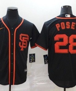San Francisco Giants Buster Posey #28 Mlb 2020 Black Jersey