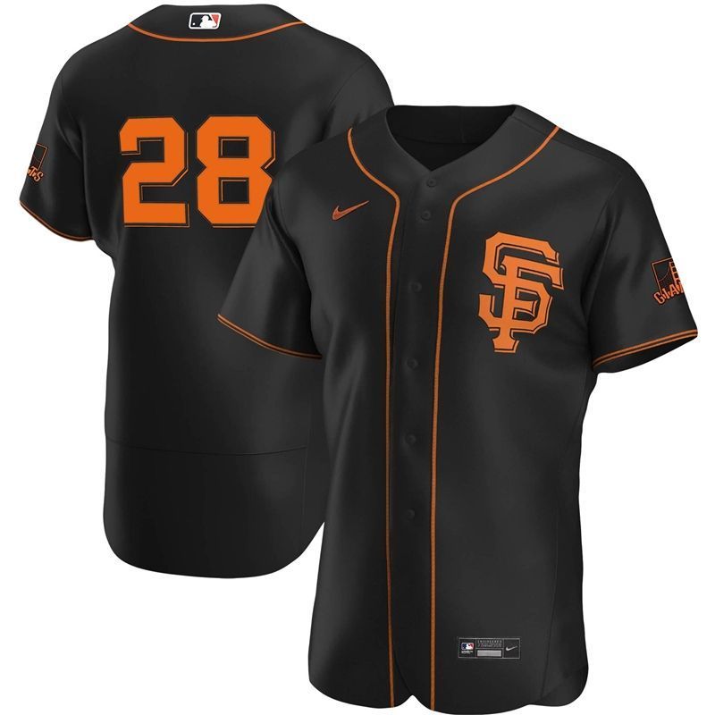 San Francisco Giants Buster Posey #28 Mlb 2020 Black Jersey