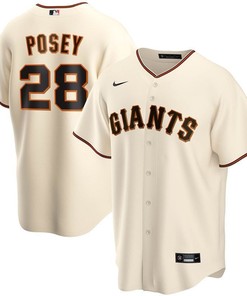 San Francisco Giants Buster Posey #28 Mlb 2020 White Jersey