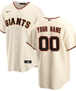 San Francisco Giants Home Replica Custom Jersey - Cream Custom Jerseys Mlb